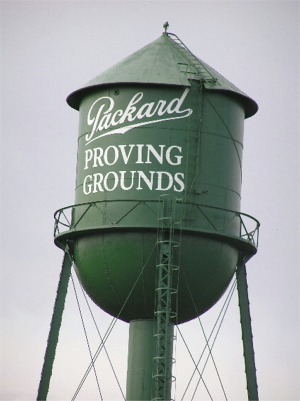 Packard Proving Grounds - Water Tower Now From Shelby History Website